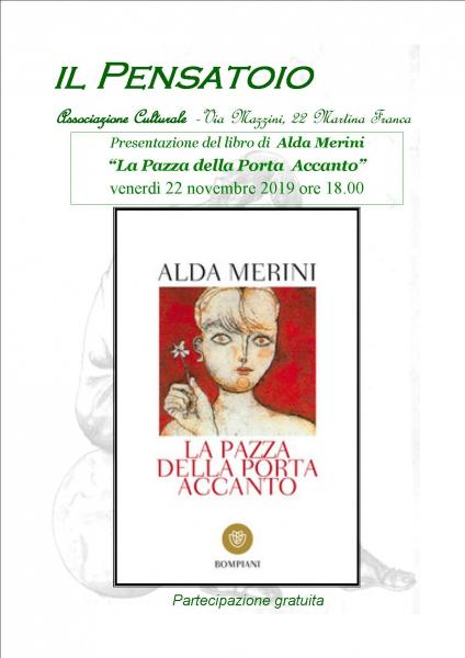 Presentazione del libro “La pazza della porta accanto" di Alda Merini