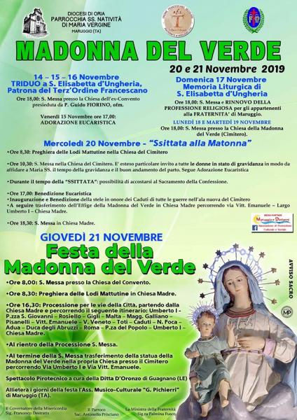 Festa della Madonna del Verde (programma ufficiale)