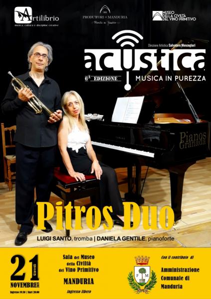 Dai romantici ai contemporanei, ad Acustica la tromba e il piano del Pitros Duo
