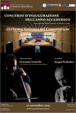 Conservatorio Giordano: l’Anno Accademico si apre nel segno di Prokofiev