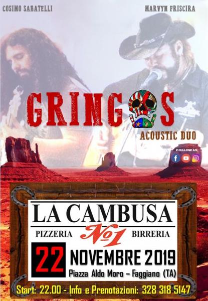 Gringos Acoustic Duo LIVE Cambusa Pub
