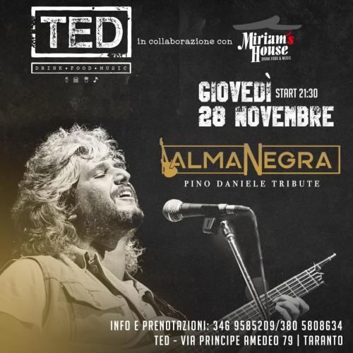 ALMANEGRA Pino Daniele Tribute Band al TED, Drink, Food, Music