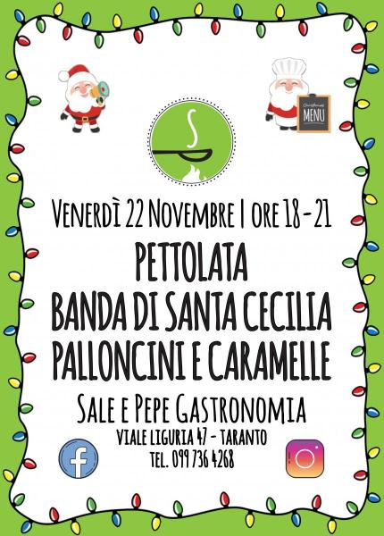 Pettole e banda di Santa Cecilia da Sale & Pepe gastronomia
