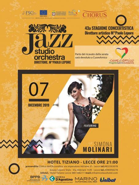 Simona Molinari in concerto con la Jazz Studio Orchestra
