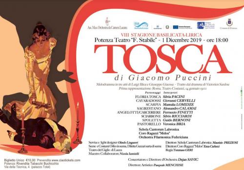 La Tosca in scena a Potenza
