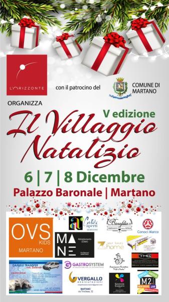 Dal 6 all'8 dicembre il Villaggio Natalizio riscalda Martano