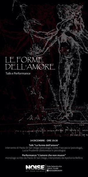 NOISE presenta Le Forme dell'Amore - Talk + Performance Teatrale