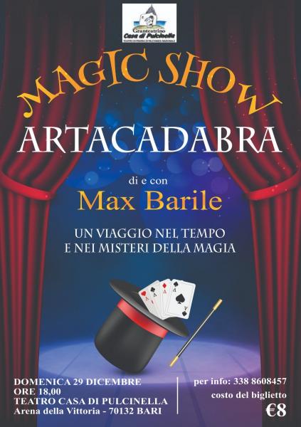 Spettacolo magico Artacadabra