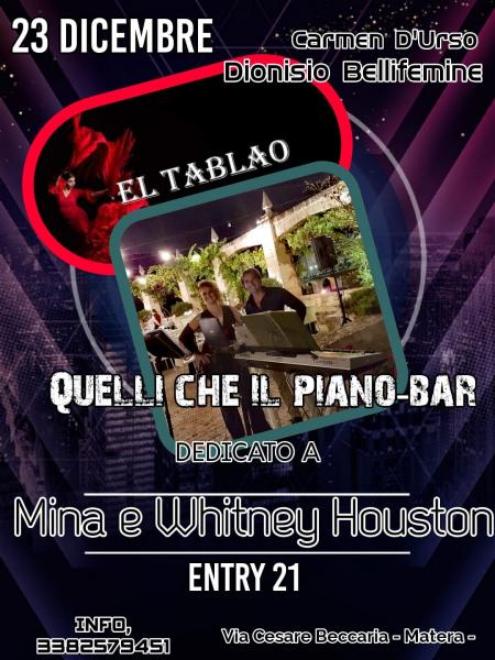 Quelli che il piano-bar. Dedicato a Mina e Whitney Houston