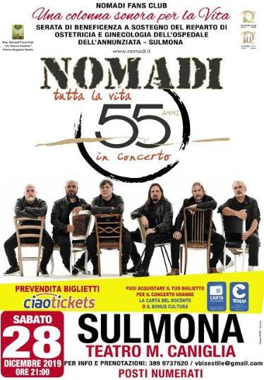 I Nomadi in concerto a Sulmona