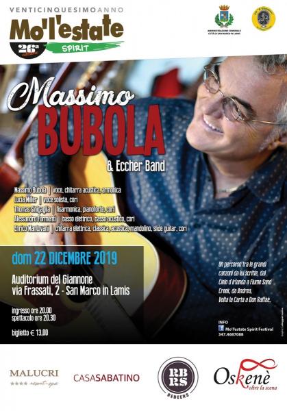 Per Mo’l’estate il concerto di un artista cult: Massimo Bubola