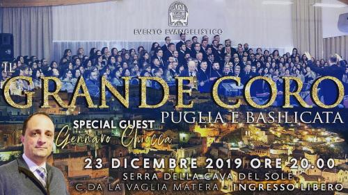 Il Grande Coro Puglia e Basilicata per Matera 2019
