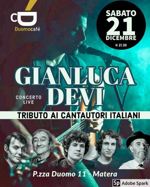 Tributo ai grandi cantautori italiani - Gianluca Devi @ Matera