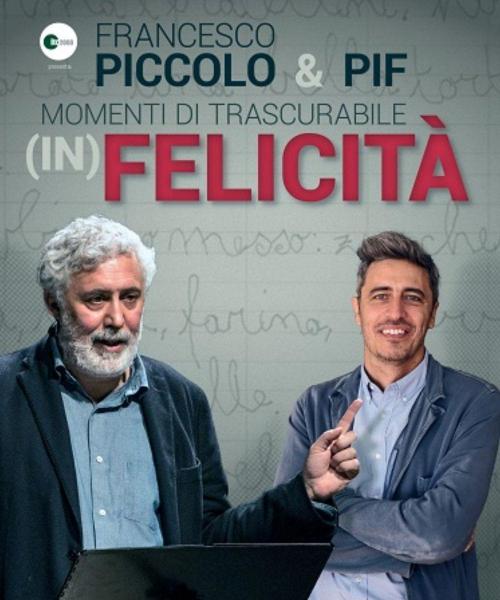Francesco Piccolo e Pif in scena a Bari
