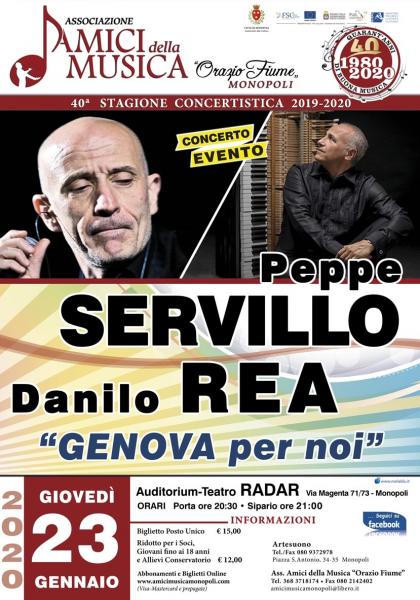 Peppe Servillo & Danilo Rea in.."Genova per Noi"