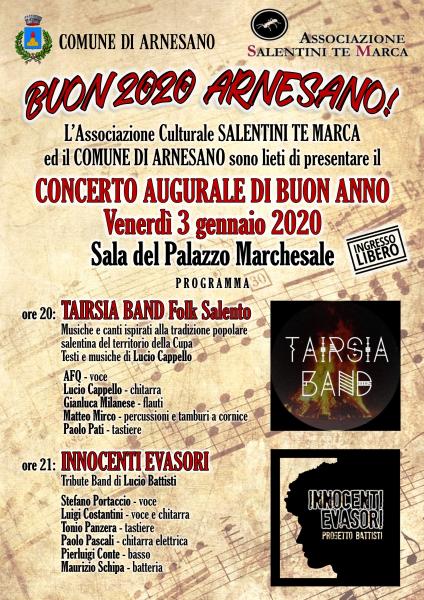 BUON 2020 ARNESANO! - Concerto augurale di Buon Anno.