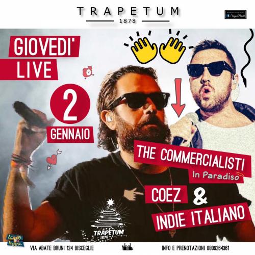 Thecommercialisti in Paradiso.Coez & Indie Italiano a Bisceglie