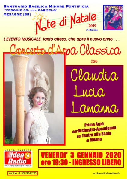 Concerto d'Arpa Classica con Claudia Lucia Lamanna