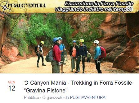CANYONMANIA - Geo Trekking in forra fossile a "Gravina Pistone"