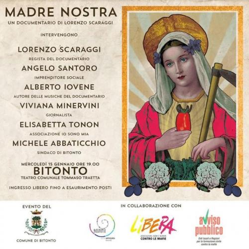 "Madre nostra" il documentario a Bitonto