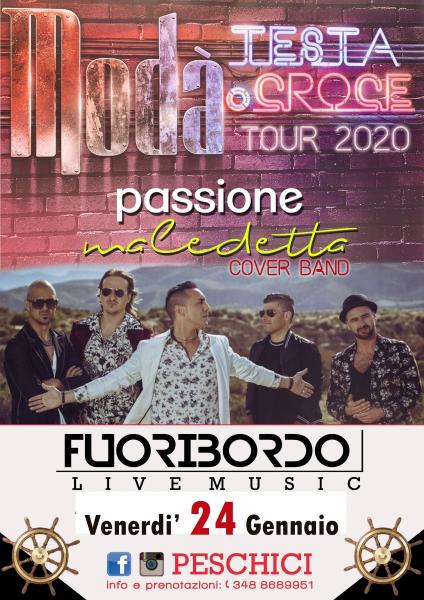Testa o Croce Tour 2020, Tribute Modà live Fuoribordo Peschici (FG)
