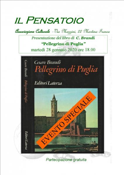 Presentazione del libro "Pellegrino di Puglia" di C. Brandi