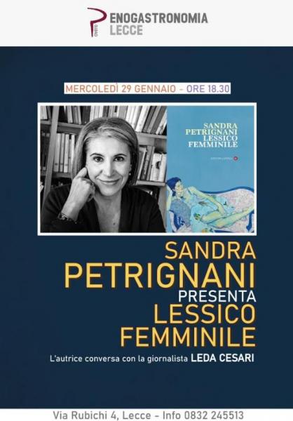 “Lessico femminile” il nuovo libro di Sandra Petragni