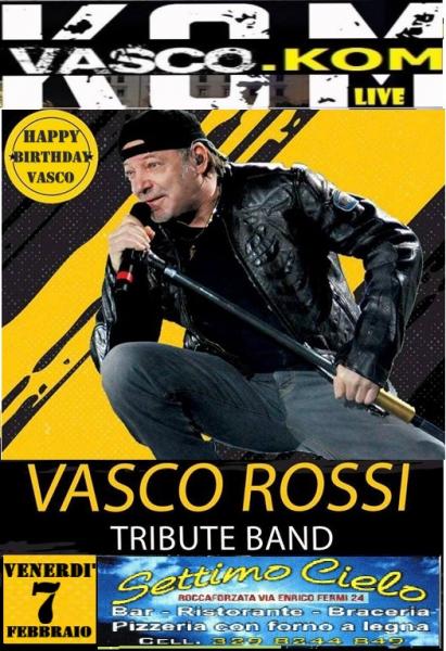 Musica dal vivo con i VASCO.KOM tribute band di Vasco Rossi