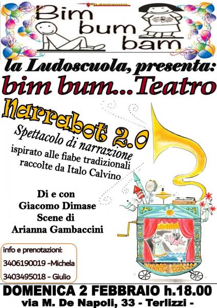 NARRABOTH 2.0 di e con Giacomo Di Mase    (Bim, Bum..Teatro)