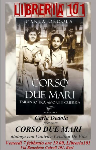Presentazione del romanzo "Corso due mari" di Carla Dedola