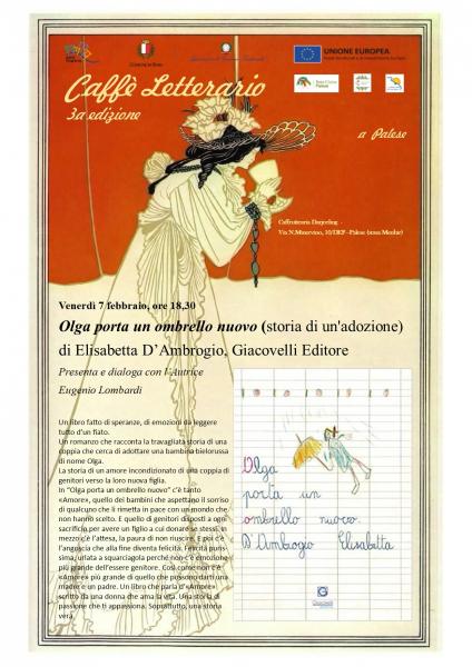 "Olga porta un ombrello nuovo" - di Elisabetta D'Ambrogio, al Caffè Letterario
