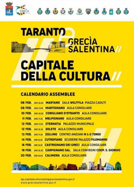Taranto e la Grecìa Salentina Capitale Italiana della Cultura 2021