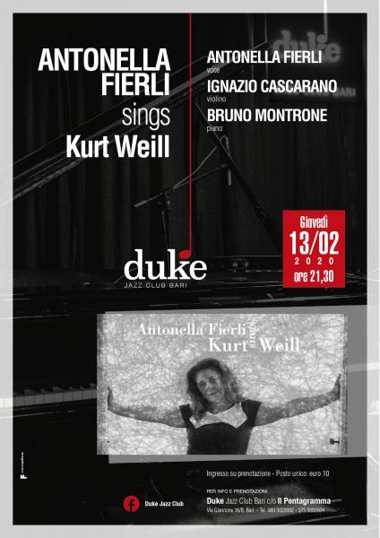 Antonella Fierli sings Kurt Weill