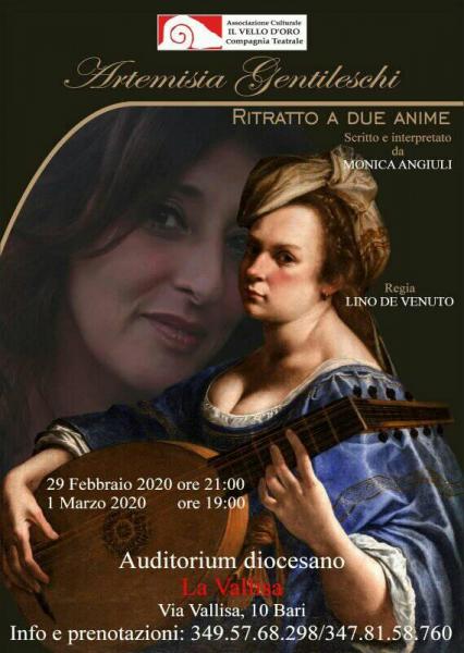 "Artemisia Gentileschi -Ritratto a due anime" di Monica Angiuli