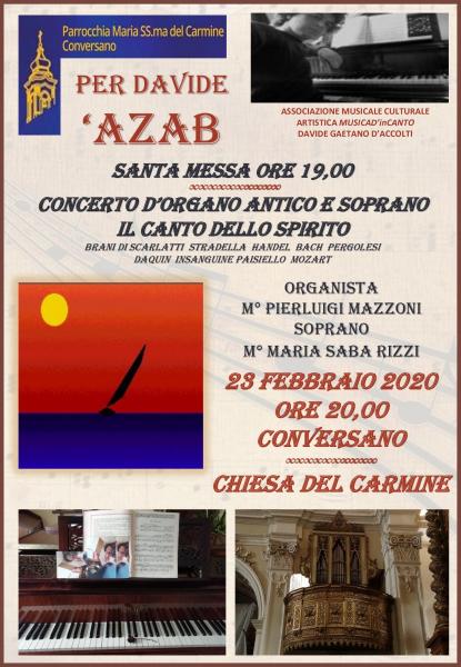 'AZAB Concerto d'organo e voce soprano