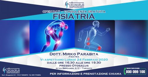 Open day Fisiatria- Otosalus Dott Mirko Parabita