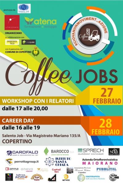 Il 27 e 28 febbraio Coffee Jobs-Giovani in Moviment_Azione a Copertino