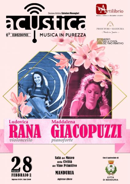 Il duo Rana-Giacopuzzi chiude la 6a edizione di Acustica con Brahms e Chopin
