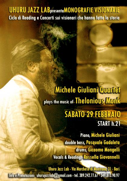 Michele Giuliani Quartet plays Thelonious Monk
