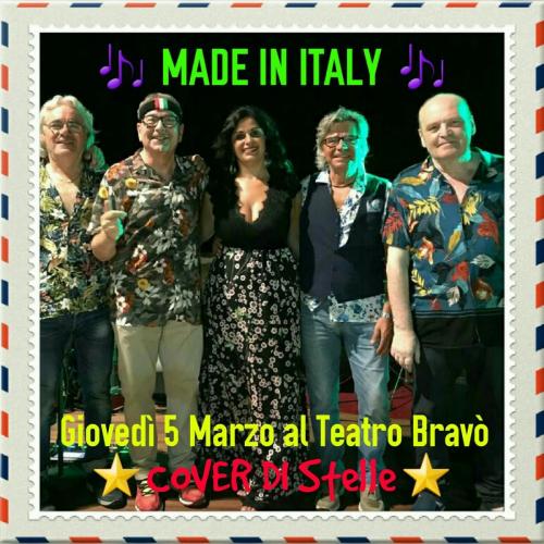 Continua la Rassegna Cover di Stelle al Teatro Bravò con la Band MADE IN ITALY "Musica Anni '70" -  GIOVEDI' 5 Marzo 2020 ore 20:30