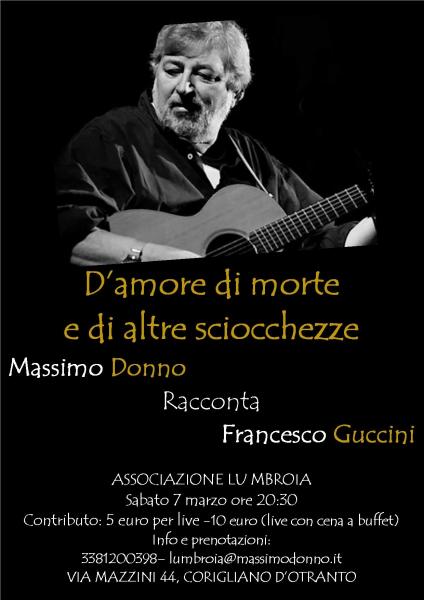Massimo Donno racconta Francesco Guccini