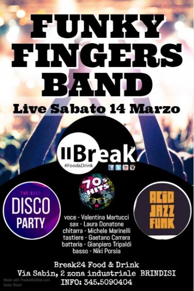 FUNKY FINGERS BAND Live in Brindisi al Break24 Food & Drink