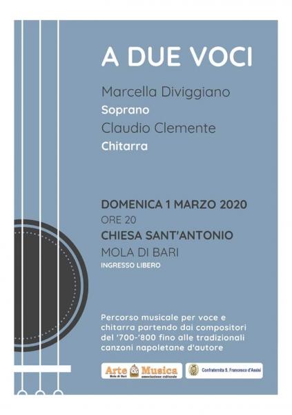 A DUE VOCI - M. Diviggiano (Soprano) e C. Clemente (Chitarra)
