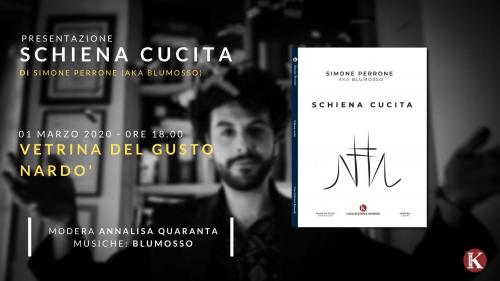 Schiena Cucita: Simone Perrone presenta il suo ultimo romanzo a Nardò