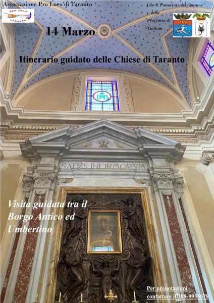 Itinerario guidato delle Chiese di Taranto tra il  Borgo Antico ed Umbertino