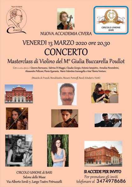 Concerto finale della master di Violino del m° Giulia Buccarella
