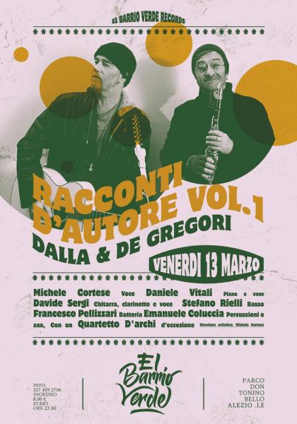 Il cantautorato italiano a El Barrio Verde con un omaggio a Dalla - De Gregori