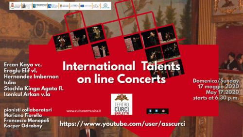 Rassegna musicale in streaming video, “Talenti internazionali al teatro Curci”