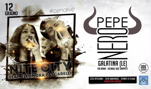Nite City ft Eleonora Pascarelli live all'Opening Pepe Nero Garden