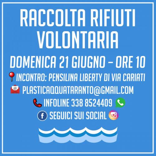 Raccolta rifiuti volontaria - Plasticaqquà Taranto